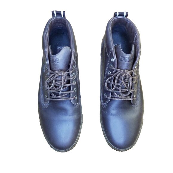 Chrome Industries Storm Boots Men's Size 12 Brown Leather Chukka Gum Soles 415 - Picture 3 of 7